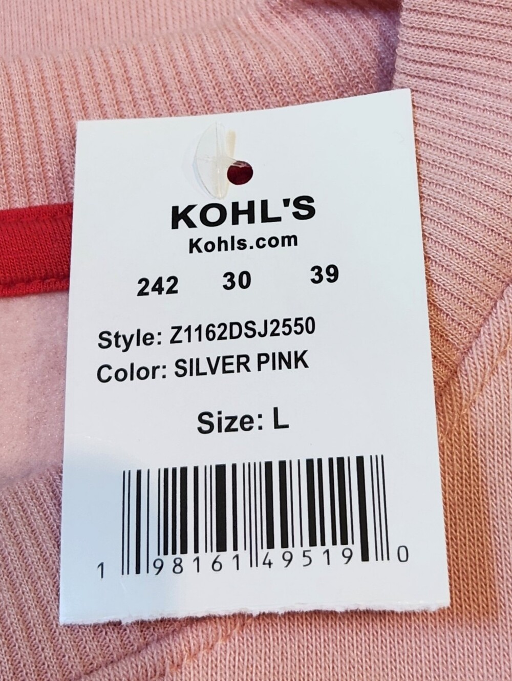 Kohl's Dr Seuss How The Grinch Stole Christmas Sweatshirt Pink Women's Sz L NWT - Picture 6 of 16